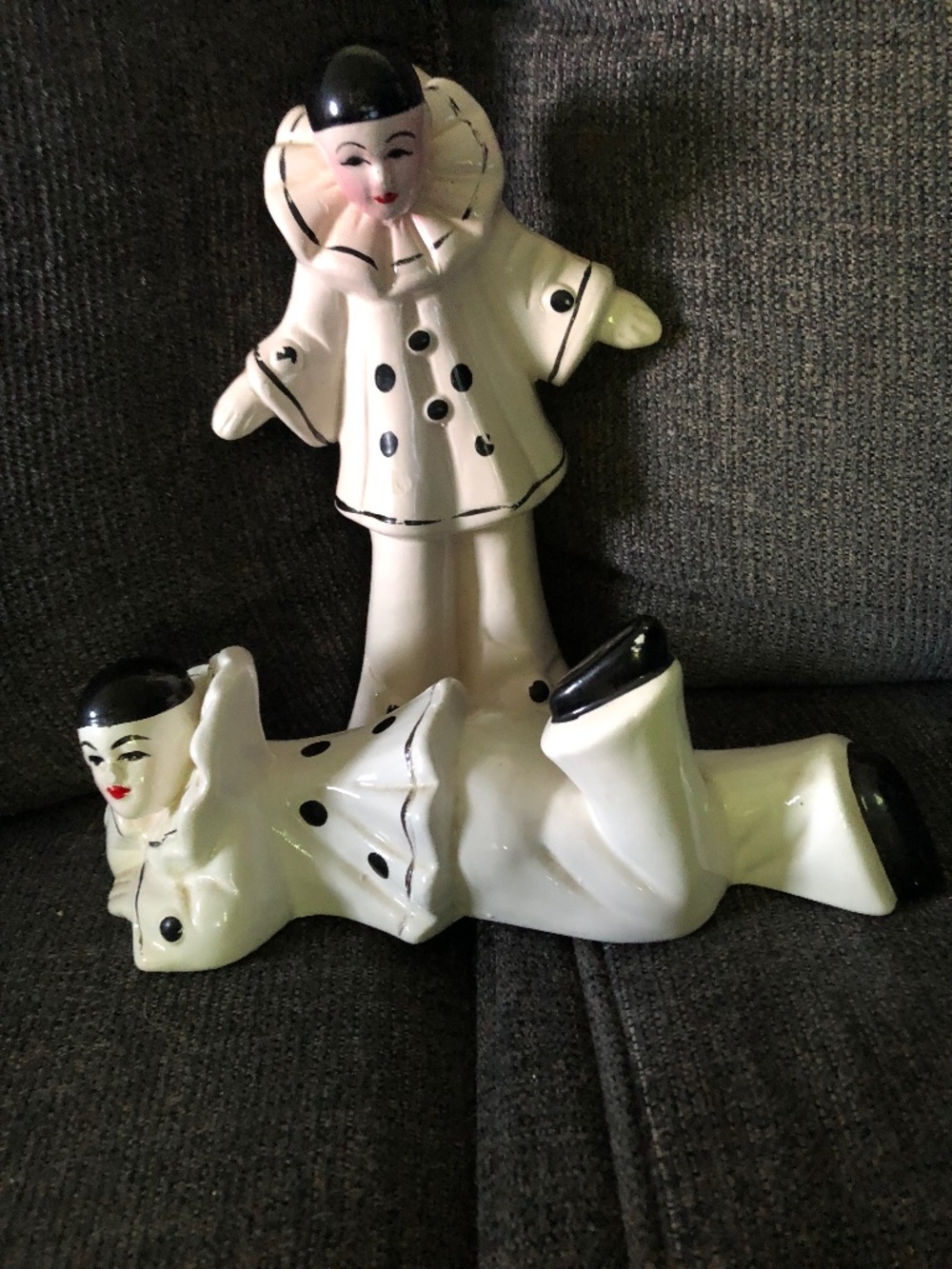Art Deco Pierrot Clowns